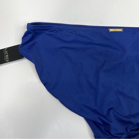 Lauren Ralph Lauren Beach Club Solids Hipster Bikini bottoms blue - 16 - Picture 7 of 11